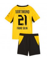 Borussia Dortmund Fabio Silva #21 Domácí dres pro děti 2026-27 Krátký Rukáv (+ trenýrky)